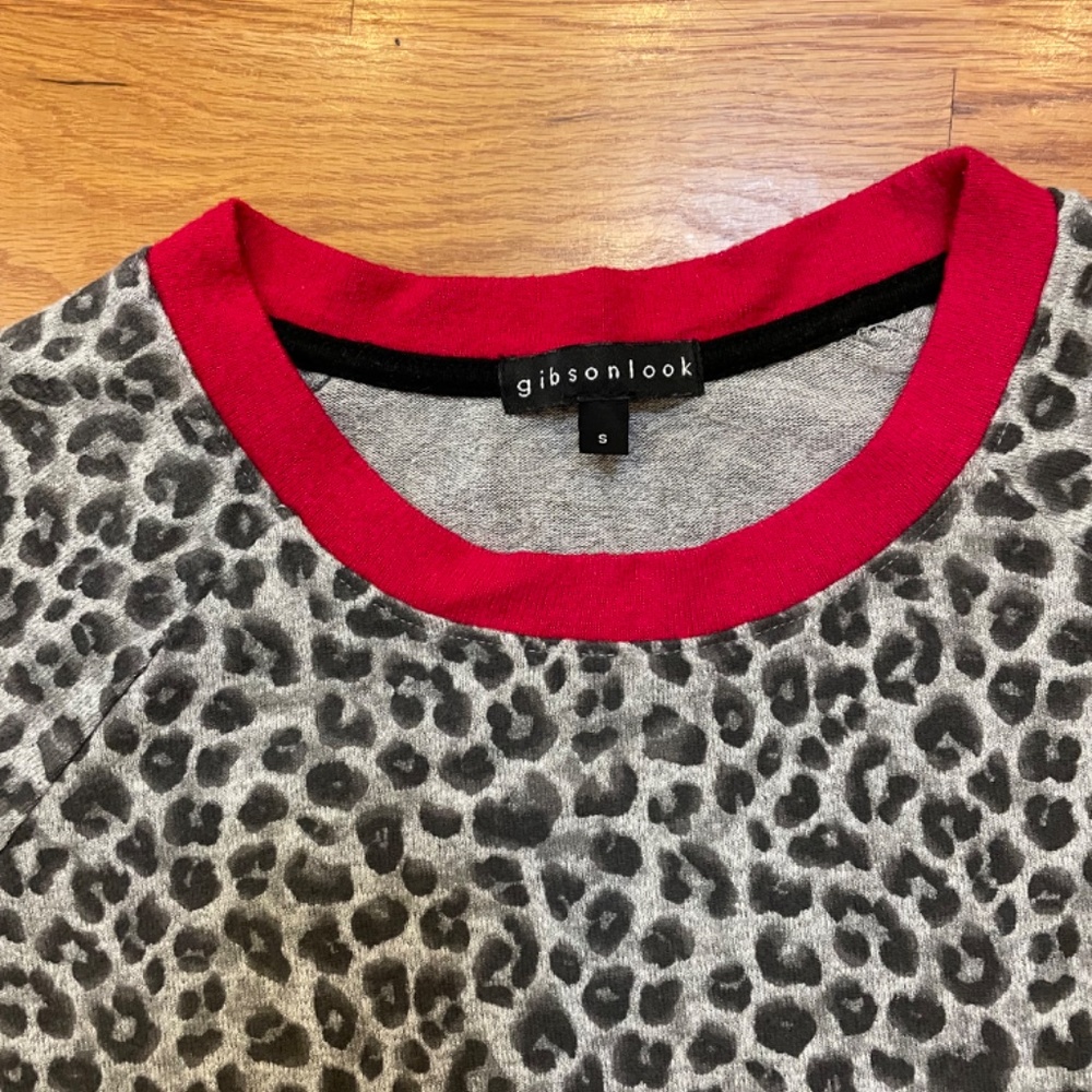 Gibsonlook Leopard Print Top, Size S - image 4